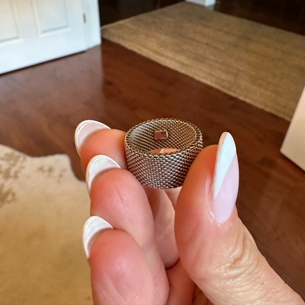 Tiffany’s Silver Coveted ‘Mesh’ Ring - image 3